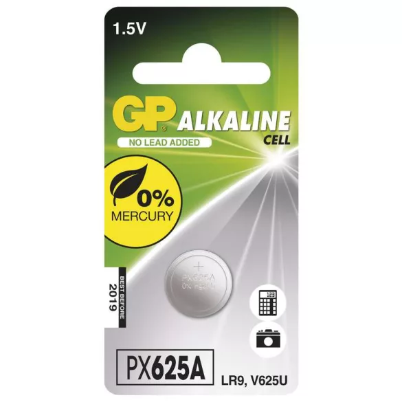GP PX625A/MR44/LR9/ alkáli gombelem bliszteres/1 B1325