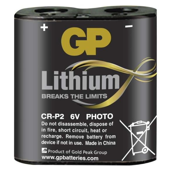 GP CR-P2 (223) 6V-os lithium fotó elem