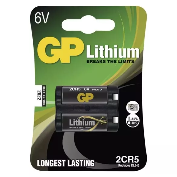 GP LÍTIUM ELEM 2CR5 1DB/BLISZTER B1505