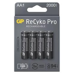   GP Recyko+ Pro NI-Mh akku ceruza AA (HR6) 2000 mAh bl/4 B22204