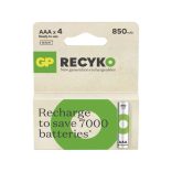 GP Recyko NI-Mh akkumulátor mikró AAA (HR03) 850 mAh/4 B25184