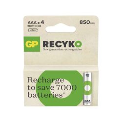 GP Recyko NI-Mh akkumulátor mikró AAA (HR03) 850 mAh/4 B25184