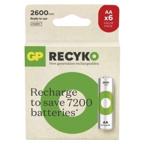 GP ReCyko NiMH Akkumulátor HR6 (AA) 2600mAh B2527V