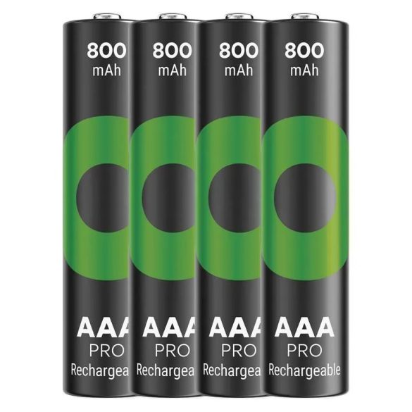 GP ReCyko Pro NiMH 800 mAh akkumulátor HR03 (AAA) ÚJ 4db B26184