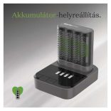 GP akkutöltő Pro P461 + 4×AA ReCyko 2700 + DOCK B50460D
