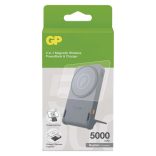 GP Powerbank Q05B , 5 000 mAh, 20 W+Wireless, fekete B6305B