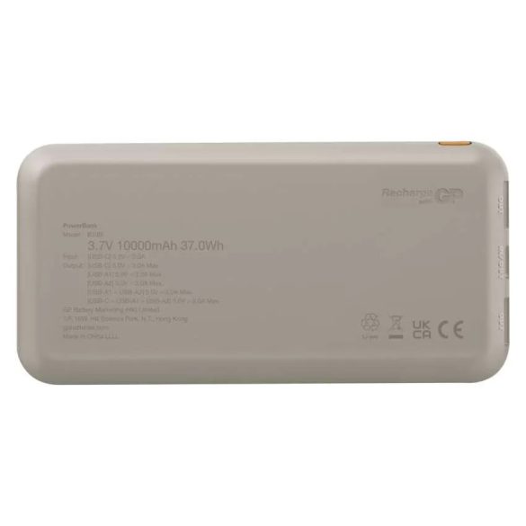 GP Powerbank B+ Series, 10 000 mAh, 15 W, bézs, B6410BE