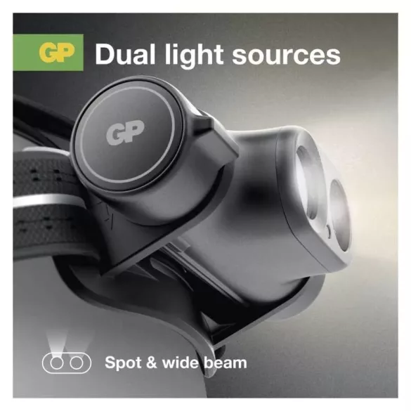 GP LED Fejlámpa PHR19, 1200 lm, tölthető P8569