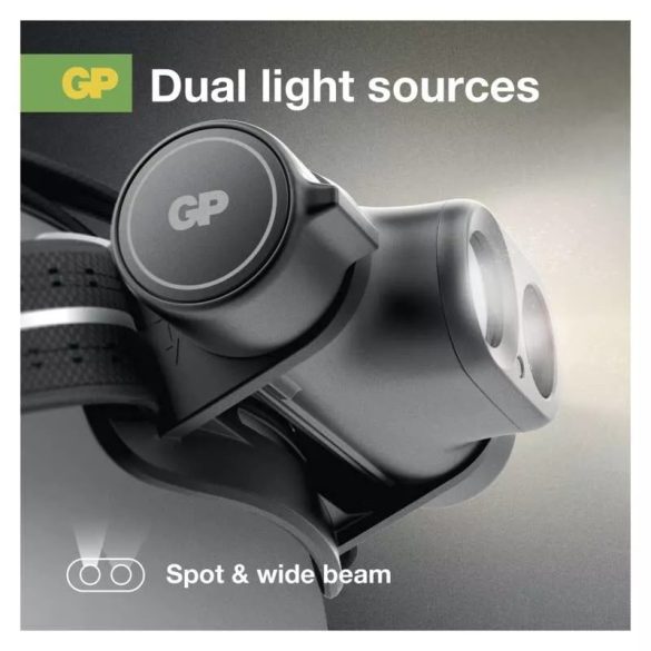 GP LED Fejlámpa PHR19, 1200 lm, tölthető P8569