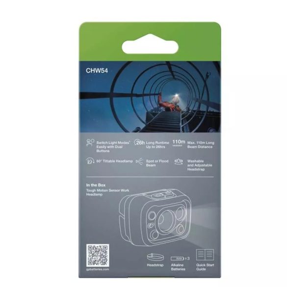 GP CREE LED Fejlámpa CHW54, 375 lm P8574