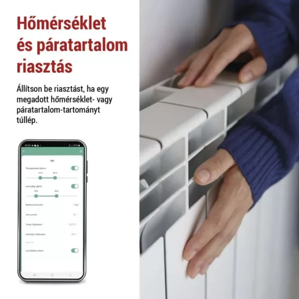 EMOS GoSmart Digitális vezeték nélküli hőmérő EGS0101 ZigBee Wifi