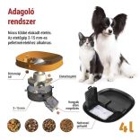 EMOS GoSmart állateledel adagoló kamerával Pet Care, 4 l, fekete, Wi-Fi H6004