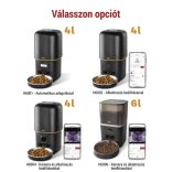 EMOS GoSmart állateledel adagoló kamerával Pet Care, 4 l, fekete, Wi-Fi H6004