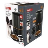 EMOS GoSmart állateledel adagoló kamerával Pet Care, 4 l, fekete, Wi-Fi H6004