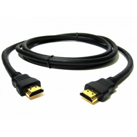 ECON HDMI-HDMI kábel fekete 1 méter,1.4 version aranyozott E-509
