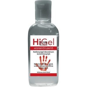 HI-GEL antibakteriális kézfertőtlenítő gél,100ml,citrom illattal