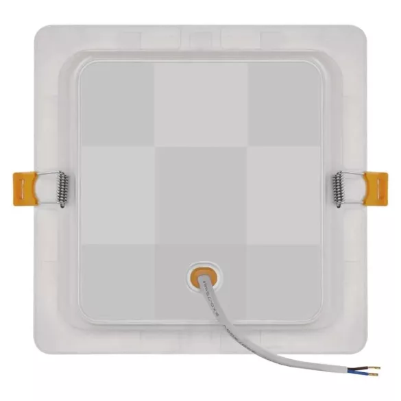 EMOS LED süllyesztett lámpa RUBIC, négyzet, fehér, 18W, természetes fehér ZD2442