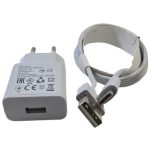 Hálózati USB töltő 2A/10W USB A-C kábellel,fehér