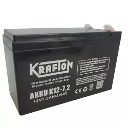 Krafton VRLA 7.2Ah Bal+ Akkumulátor (K12-7-2)