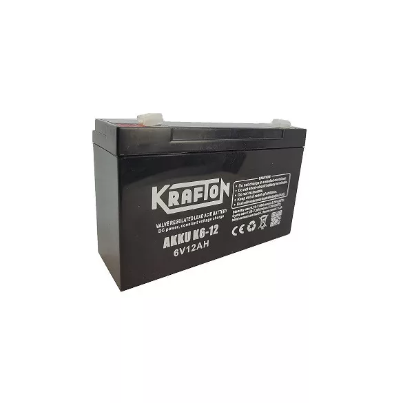 Krafton VRLA 12Ah Bal+ Akkumulátor (K6-12)