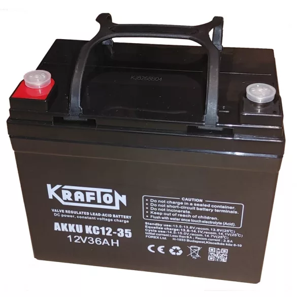 Krafton Electric Vehicle 37Ah (10h) Bal+ Akkumulátor (KC12-35)