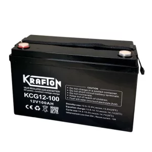 Krafton AGM - GEL 100Ah Bal+ Akkumulátor (KCG12-100)