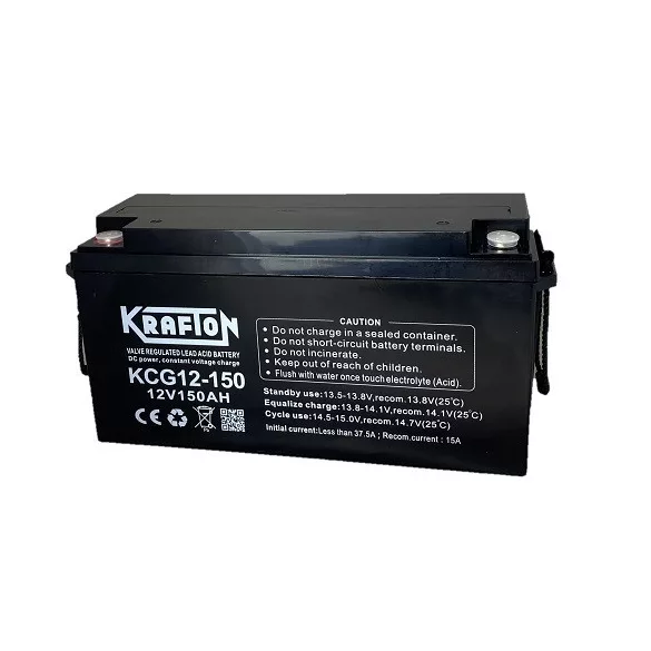 Krafton AGM - GEL 150Ah Bal+ Akkumulátor (KCG12-150)