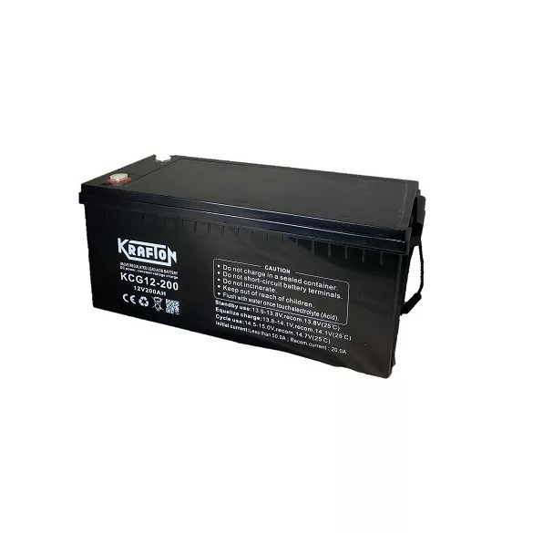 Krafton AGM - GEL 200Ah Jobb+ Akkumulátor (KCG12-200)