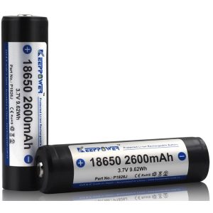KeepPower 18650 3,7V 2600mAh 5,2A Li-ion akkumulátor,védelemmel