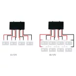 Akkumulátor szimmetrizáló 4 X (2,4V / 3,6V / 6V / 9V / 12V) - töltés kiegyenlítő