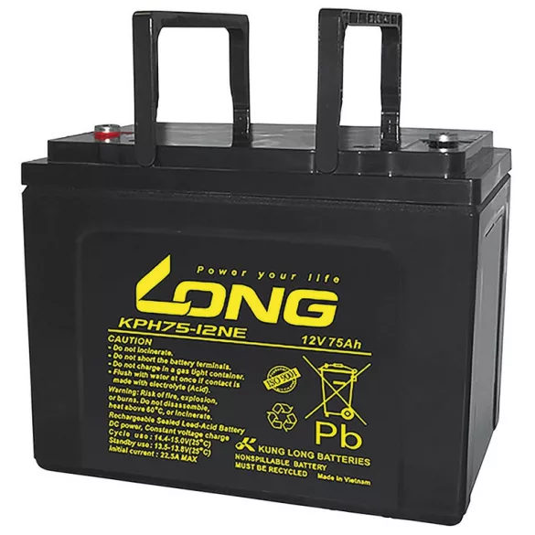 Kung Long DC HME 75Ah Bal+ Akkumulátor (KPH75-12NE)