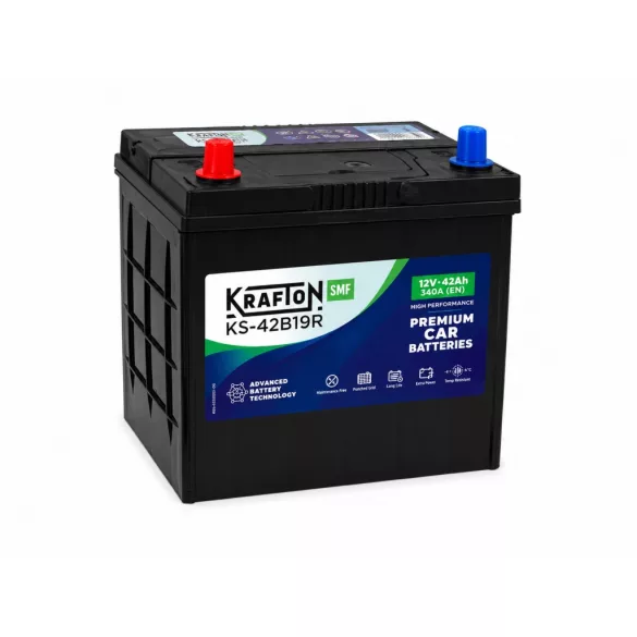 Krafton SMF 42Ah 340A Bal+ Akkumulátor (KS-42B19R)