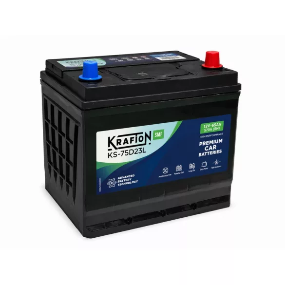 Krafton SMF 65Ah 570A Jobb+ Akkumulátor (KS-75D23L)