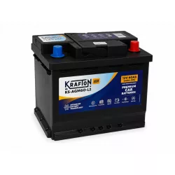 Krafton AGM 60Ah 640A Jobb+ Akkumulátor (KS-AGM60-L2)
