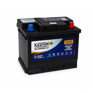 Krafton AGM 60Ah 640A Jobb+ Akkumulátor (KS-AGM60-L2)