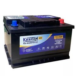 Krafton AGM 70Ah 760A Jobb+ Akkumulátor (KS-AGM70-L3)