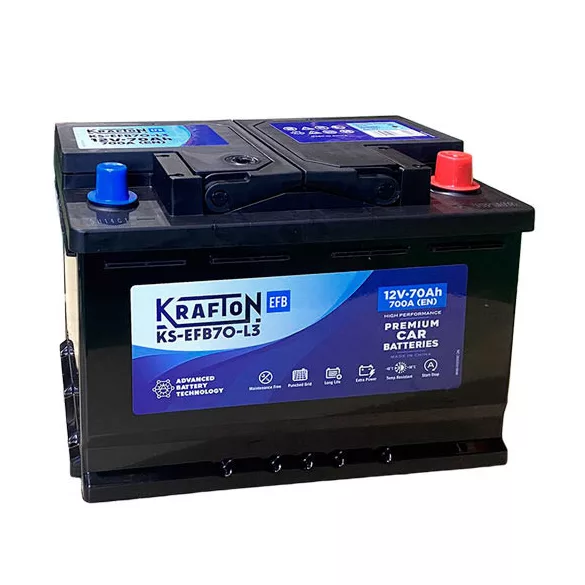 Krafton EFB 70Ah 700A Jobb+ Akkumulátor (KS-EFB70-L3)