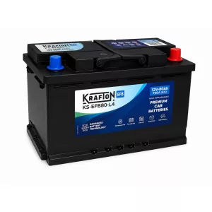 Krafton SMF 80Ah 750A Jobb+ Akkumulátor (KS-EFB80-L4)