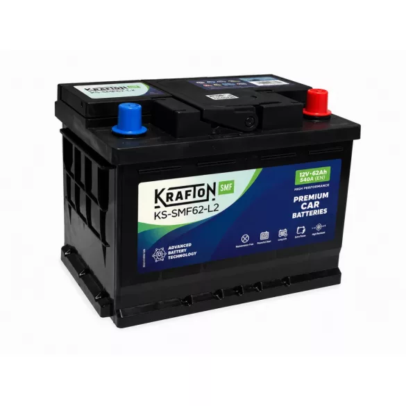 Krafton SMF 62Ah 550A Jobb+ Akkumulátor (KS-SMF62-L2)