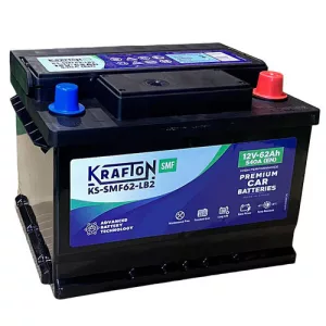Krafton SLI 62Ah 540A Jobb+ Akkumulátor (KS-SMF62-LB2)