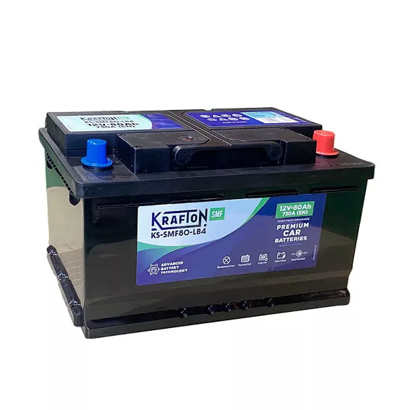 Krafton SLI 80Ah 710A Jobb+ Akkumulátor (KS-SMF80-LB4)