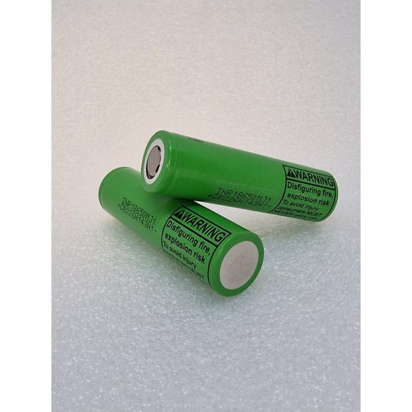 ** 18650-MJ1 Li-ion ipari akku, 3,6V, 3500 mAh,10A