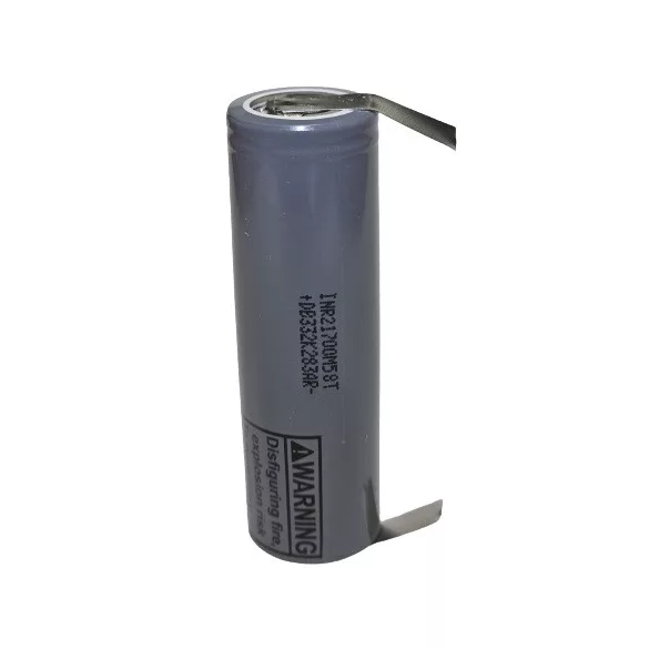 **-INR21700-M58T Li-ion ipari akku 5570mAh 12,5A "U" forrfüllel 21700M58T