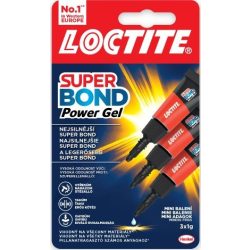   LOCTITE Super Bond  POWER GEL Mini Trió 3x1 gr pillanatragasztó