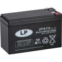 Landport VRLA 7Ah Bal+ Akkumulátor (LP12-7)