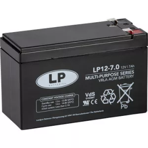Landport VRLA 7Ah Bal+ Akkumulátor (LP12-7)