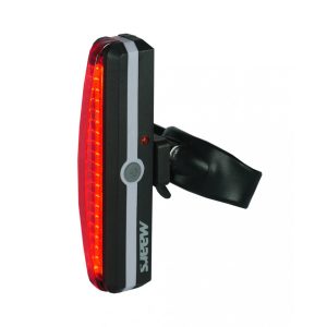 MAARS MR 805B hátsó kerékpár lámpa tölthető COB LED-es piros 150 lumen