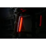 MAARS MR 805B hátsó kerékpár lámpa tölthető COB LED-es piros 150 lumen