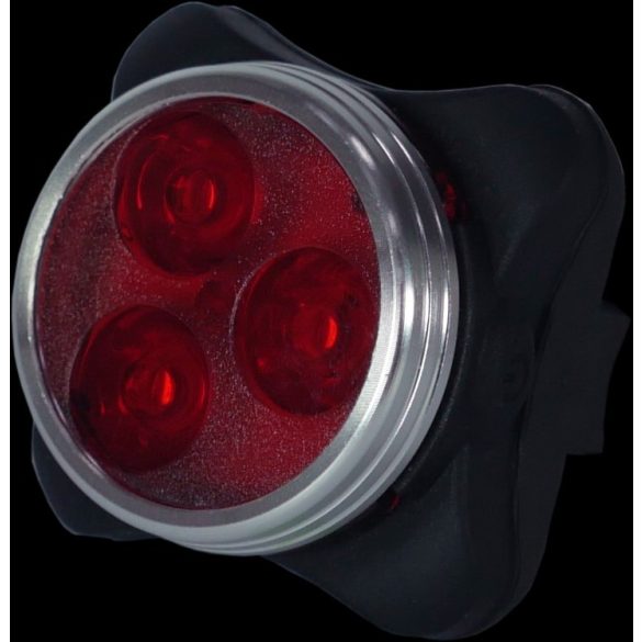 MAARS MS 351 első-hátsó kerékpár lámpa szett, tölthető 3W+3x0,5W