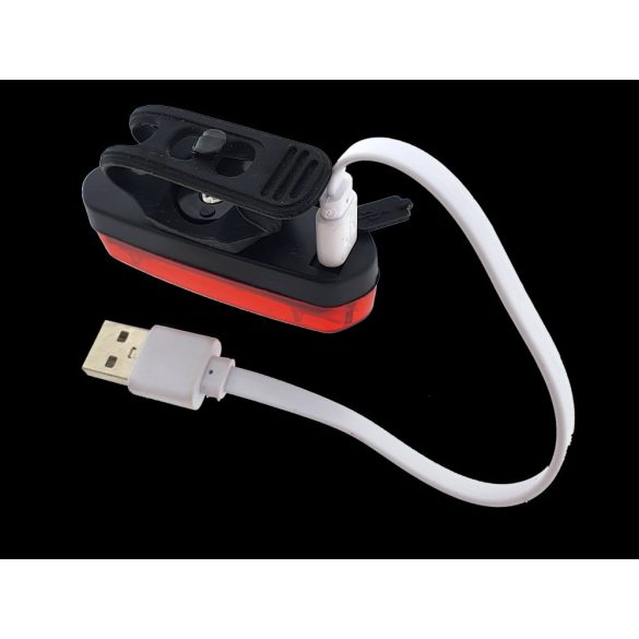 MAARS MS B201 hátsó kerékpár lámpa tölthető 2W COB LED 180 lumen